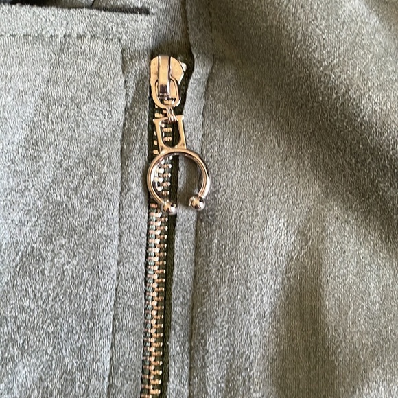 M. Fashion Faux Suede Moto Jacket Size M - Picture 5 of 9